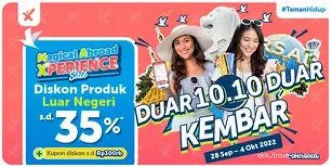 Promo Traveloka 10.10 Buat Liburan ke Luar Negeri, Nikmati Diskon Xperience s.d 35%