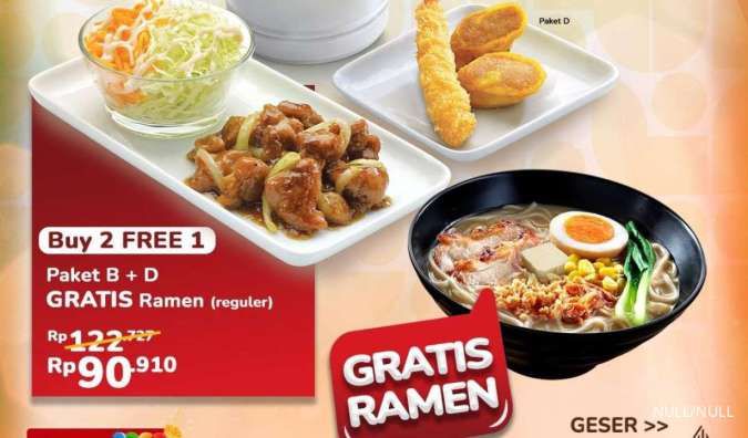 Promo HokBen Januari 2026, Beli 2 Gratis 1 Ramen Rp 30.000-an Per Orang