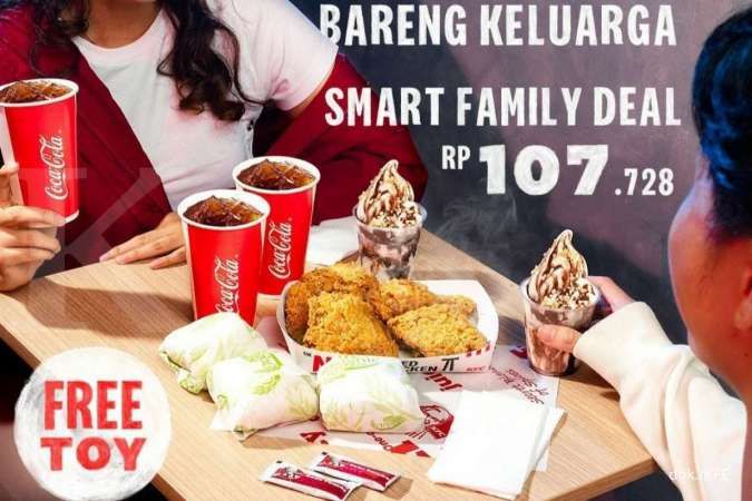 Promo KFC Weekend 12-13 Februari 2022, Paket Smart Family Deals Rp 107.728