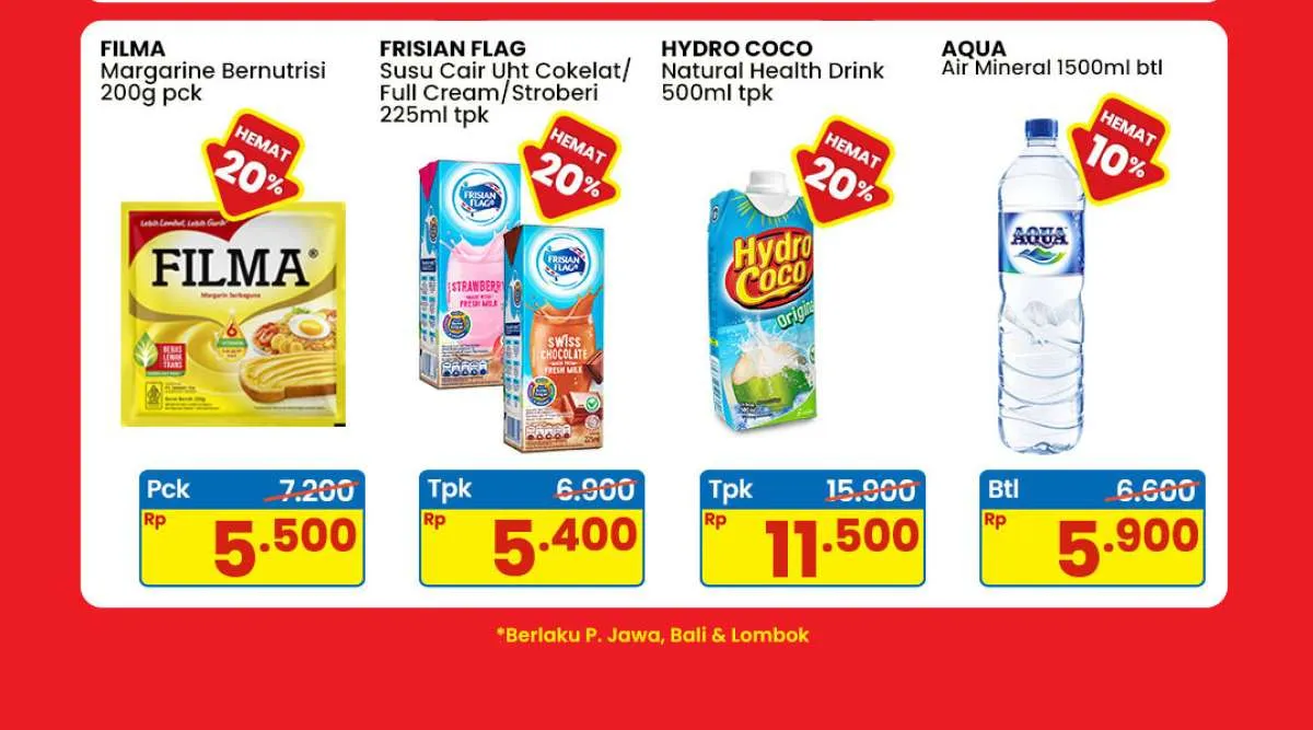 Promo Indomaret Weekend 27-29 Juni 2025, Belanja Filma dan Aqua Hemat Sampai 20%
