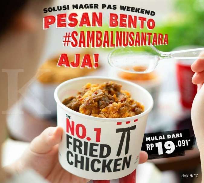 Promo KFC Desember, Hadir Bento Sambal Nusantara hingga Kombo Duo 2 Mulai Rp 19.091