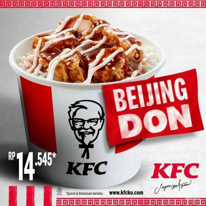 Promo menu terbaru KFC Beijing Don