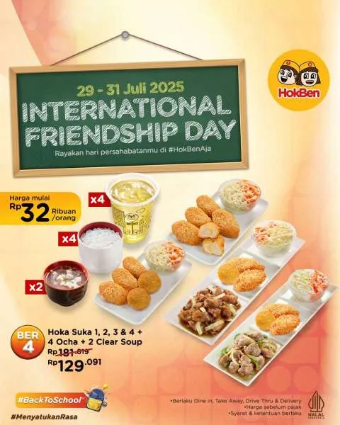 Promo HokBen Hari Persahabatan Internasional Berempat