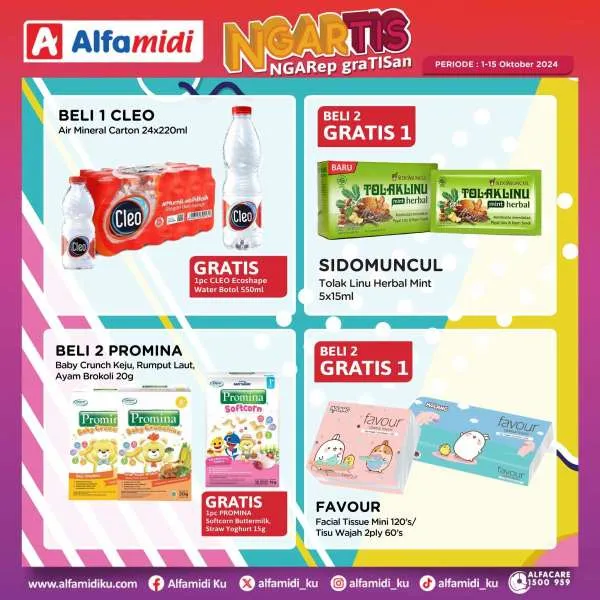 Promo Alfamidi Ngartis (Ngarep Gratisan) Periode 1-15 Oktober 2024