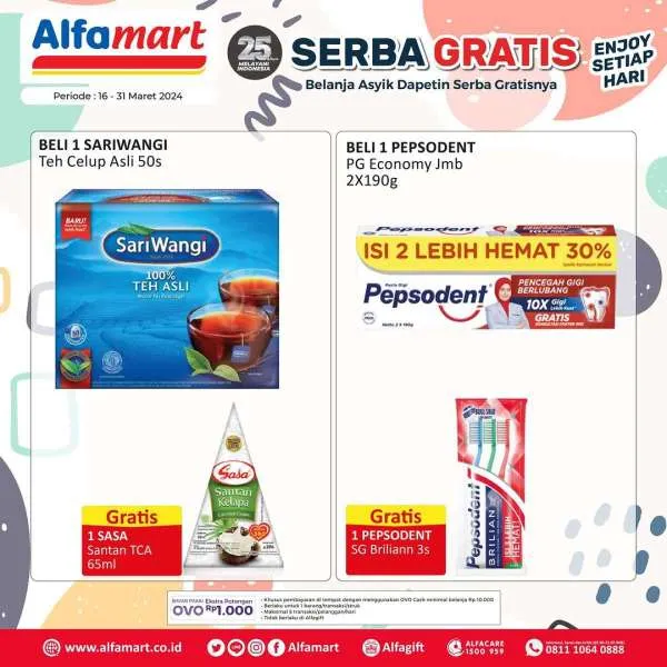Promo Alfamart Serba Gratis Periode 16-31 Maret 2024