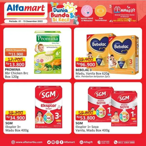 Promo Alfamart Dunia Bunda & Si Kecil Periode 1-15 Desember 2022