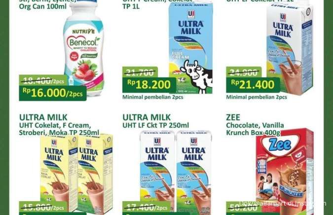 Promo JSM Alfamart Gantung Jelang Ramadan Februari, Ultra Milk Beli 2 Lebih Murah