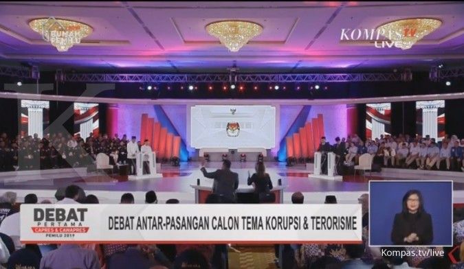 Debat seru Jokowi-Prabowo soal caleg koruptor Gerindra