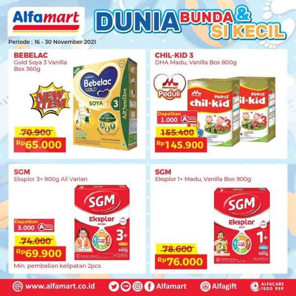 Promo Alfamart Terbaru sampai 30 November 2021, Aneka Susu Formula Harga Lebih Murah