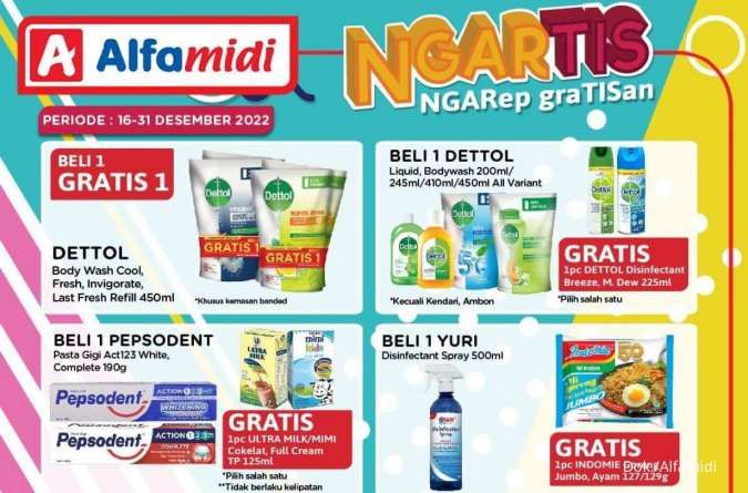 Promo Alfamidi 16-31 Desember 2022, Penawaran Beli 1 Gratis 1 untuk Belanja Untung
