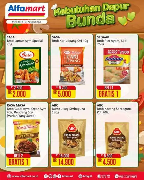 Promo Alfamart Kebutuhan Dapur Periode 16-31 Agustus 2025