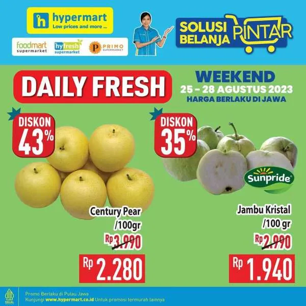 Promo Hypermart Hyper Diskon Weekend Periode 25-28 Agustus 2023