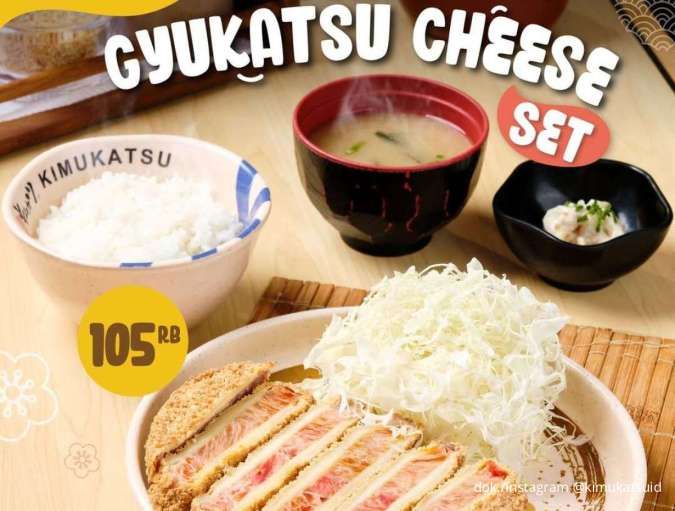 Sensasi Keju & Daging Lezat: Gyukatsu Cheese Set di Kimukatsu Kini Lebih Hemat
