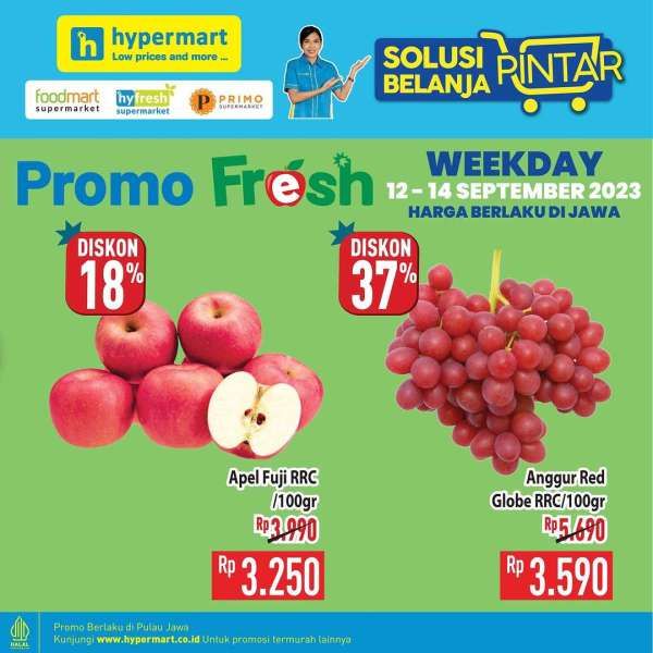  Katalog Promo Hypermart Terbaru 12-14 September 2023, Promo Produk Fresh