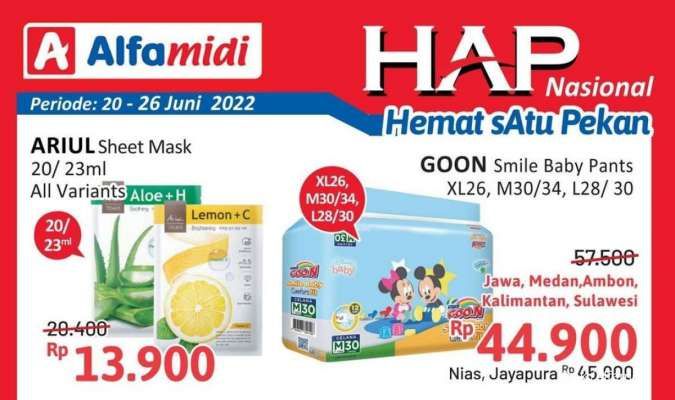 Katalog Promo Alfamidi Hemat Satu Pekan Periode 20-26 Juni 2022