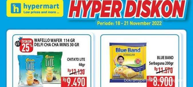 Harga Promo Hypermart Hari Ini 20 November 2022, Hyper Diskon Akhir Pekan