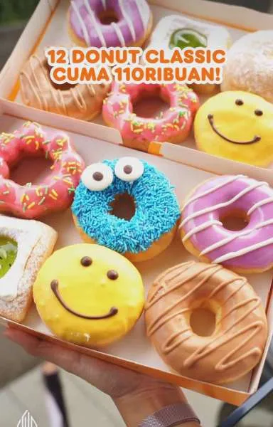 Promo Dunkin 1 Lusin Donut Classics sampai 20 Juli 2025