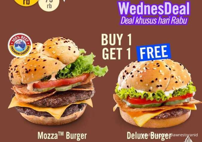 Promo A&W WednesDeal Februari: Beli 1 Gratis 1 Burger, Hemat Rp 35.000 Tiap Rabu