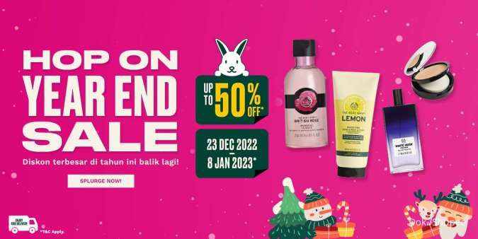 Promo The Body Shop Year End Sale Diskon hingga 50%, Berlaku sampai 8 Januari 2023