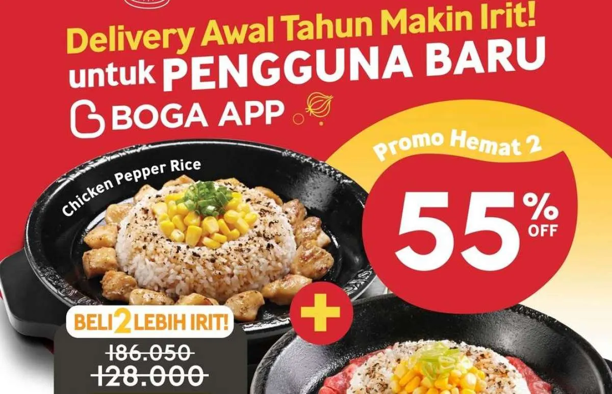 Hemat Makan Berdua, Promo Pepper Lunch Tawarkan Diskon Fantastis Via Boga App