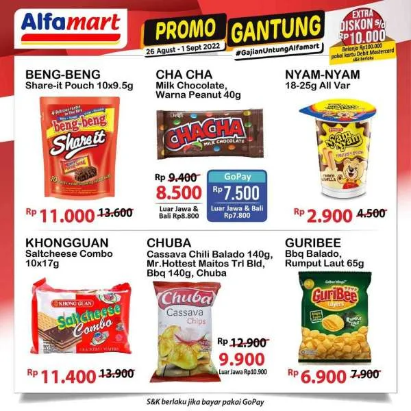 Promo Alfamart Gantung Periode 26 Agustus-1 September 2022