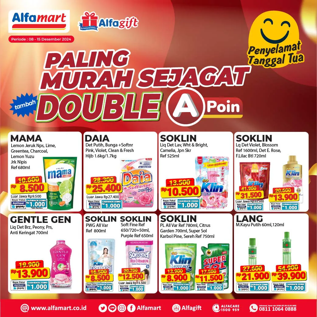 Promo Alfamart Paling Murah Sejagat Periode 8-15 Desember 2024