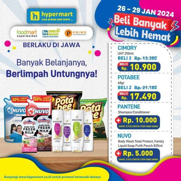 Promo Hypermart Beli Banyak Lebih Hemat 26-29 Januari 2024, Camilan Beli 2 Gratis 1!