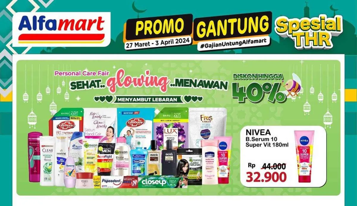 Promo Alfamart Gantung April 2024, Produk Kecantikan & Perawatan Tubuh Diskon 40%