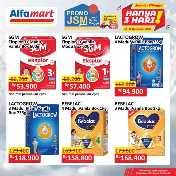 Promo JSM Alfamart Periode 13-15 Desember 2024