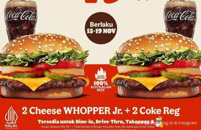 Promo Burger King Buy 1 Get 1 Berakhir Hari Ini 19 November 2024, Jangan Lewatkan!