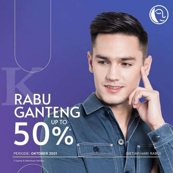 Promo Rabu Ganteng Periode Oktober di Klinik Natasha, Perawatan Pria Diskon s/d 50%