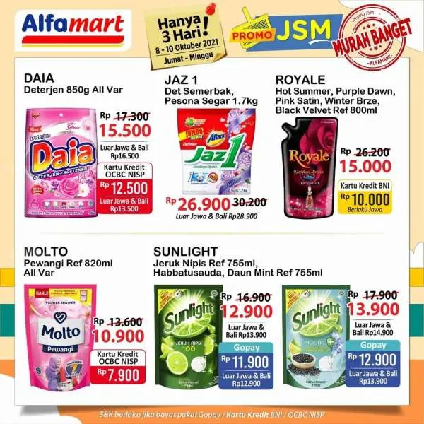 Promo JSM Alfamart 8-10 Oktober 2021