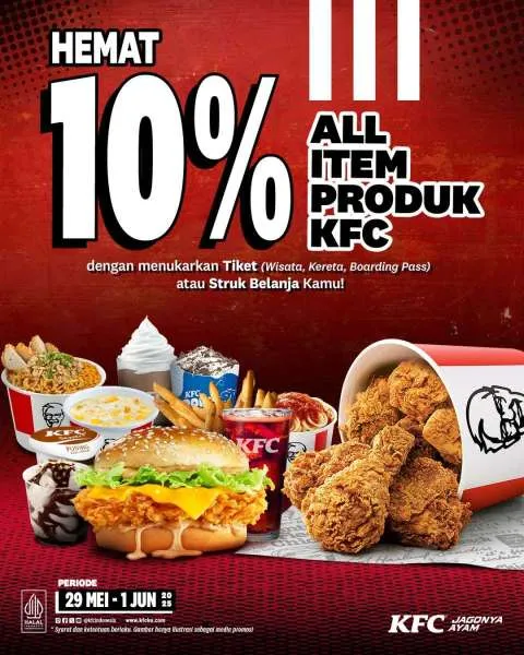 Promo KFC Hemat 10% All Item