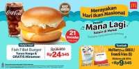 Promo McD Hari Ikan Nasional 21 November, Fish Burger Turun Harga & Dapat Free Minum