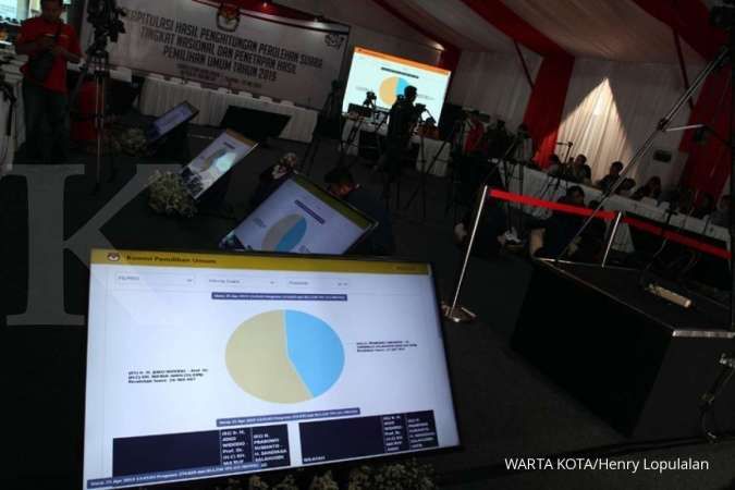 UPDATE real count pilpres KPU (4 Mei, 8.30 WIB): Jokowi 56,12% - Prabowo 43,88%