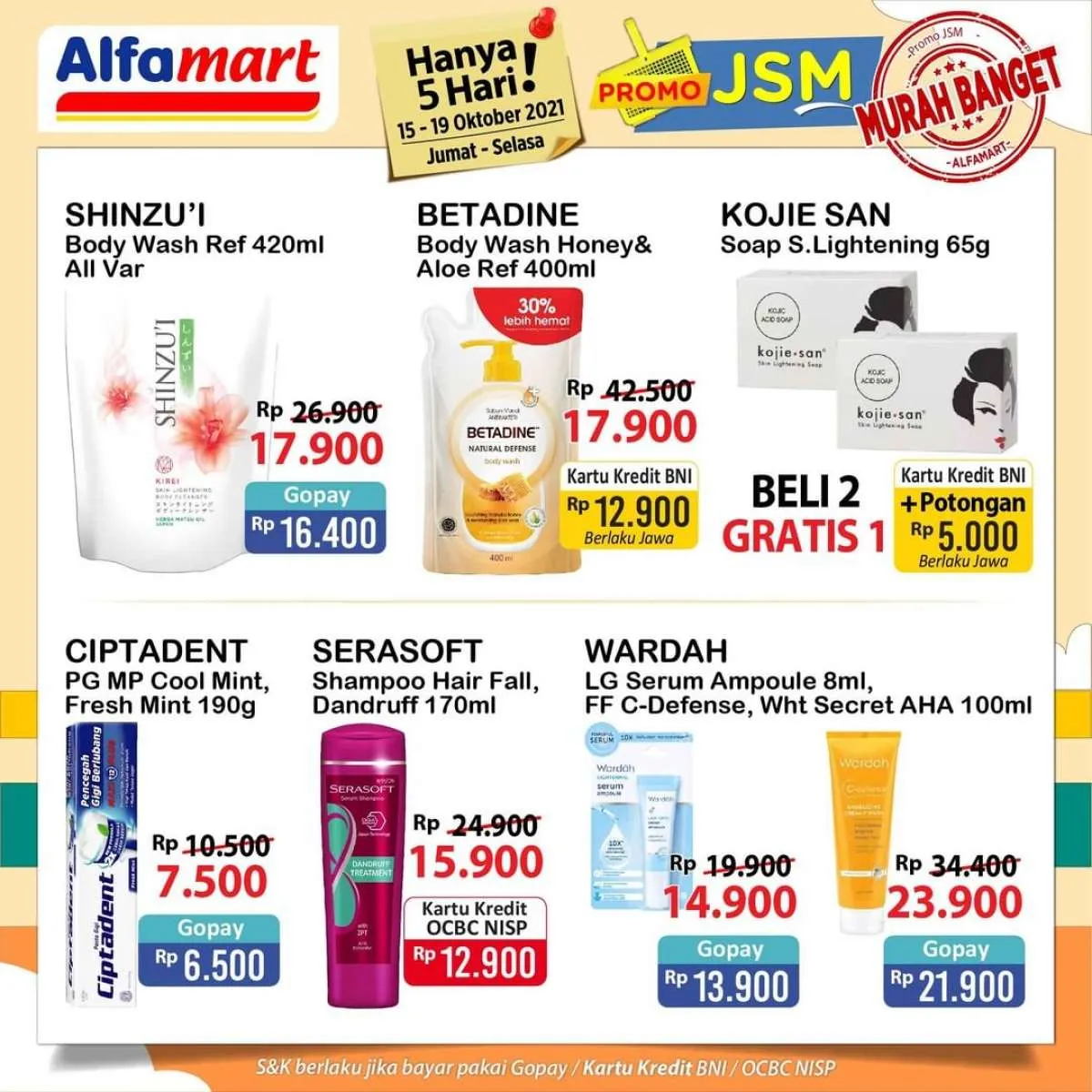 Katalog Promo JSM Alfamart Hanya 5 Hari Periode 15-19 Oktober 2021