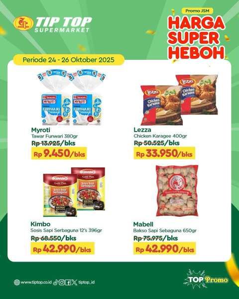 Promo JSM Tip Top 24-26 Oktober 2025