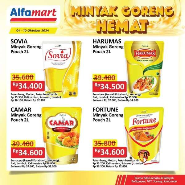 Promo Minyak Goreng Hemat di Alfamart 4-10 Oktober 2024