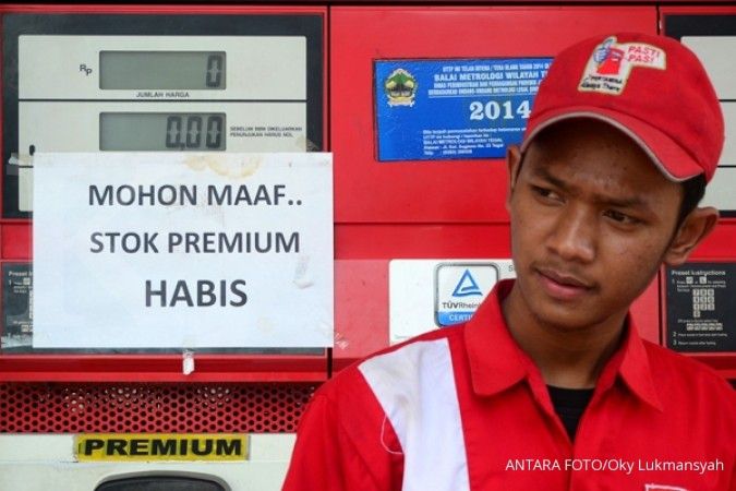 Harga premium di Jawa dan Bali dijual lebih mahal