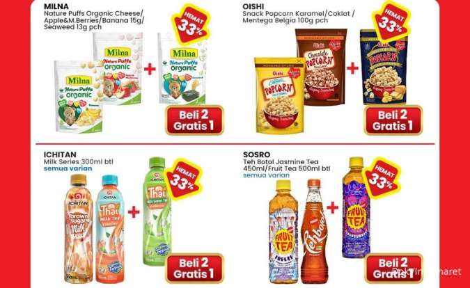 Promo Berhadiah Indomaret 13-26 November 2025, Beli 2 Gratis 1 Popcorn-Es Krim