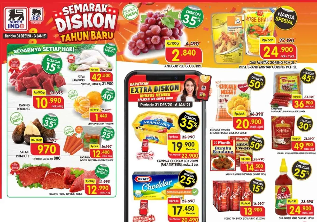 Promo JSM Superindo 1 Januari 2021, diskonan hari pertama tahun baru!
