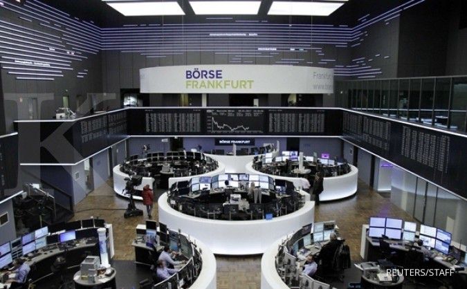 Pasar saham Eropa memerah setelah pelantikan Trump
