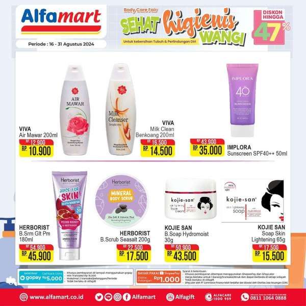 Promo Alfamart 16-31 Agustus 2024 Spesial Body Care Fair