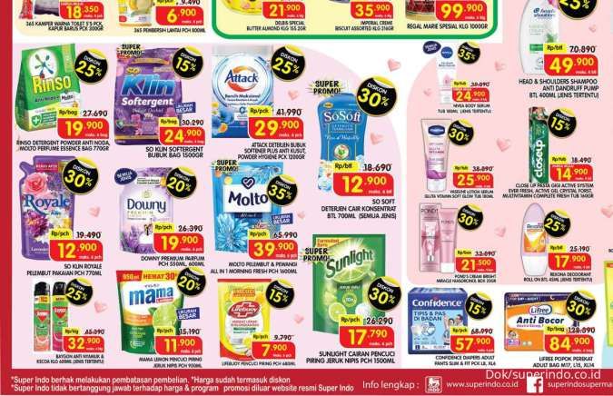 Promo Deterjen & Sabun Mandi Weekend, Rinso dan Attack Diskon 25% Berakhir Hari Ini