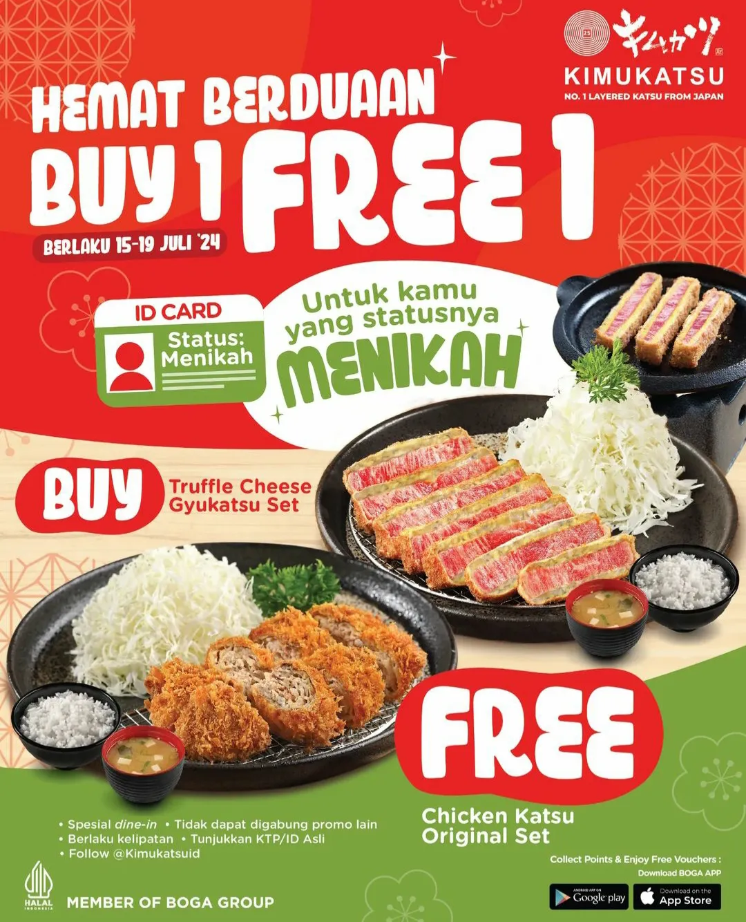 Promo Kimukatsu Buy 1 Free 1