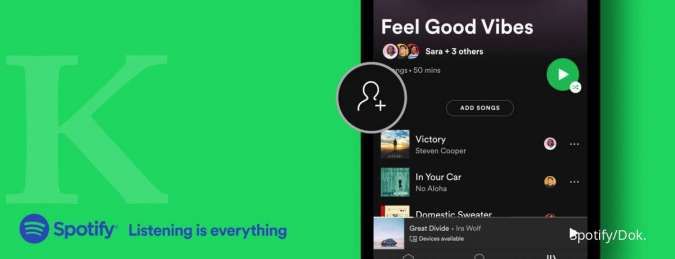 ILLUSTRASI: Collaborative Playlist Spotify