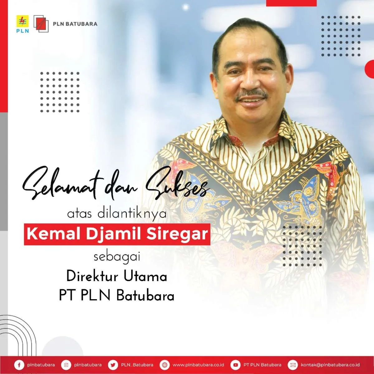 Sah, Kemal Djamil Siregar resmi jadi Dirut PLN Batubara