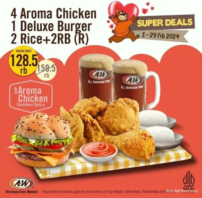 Promo AW Restoran edisi Valentine 1-29 Februari 2024