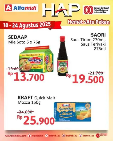 Promo Alfamidi Hemat Satu Pekan Periode 18-24 Agustus 2025