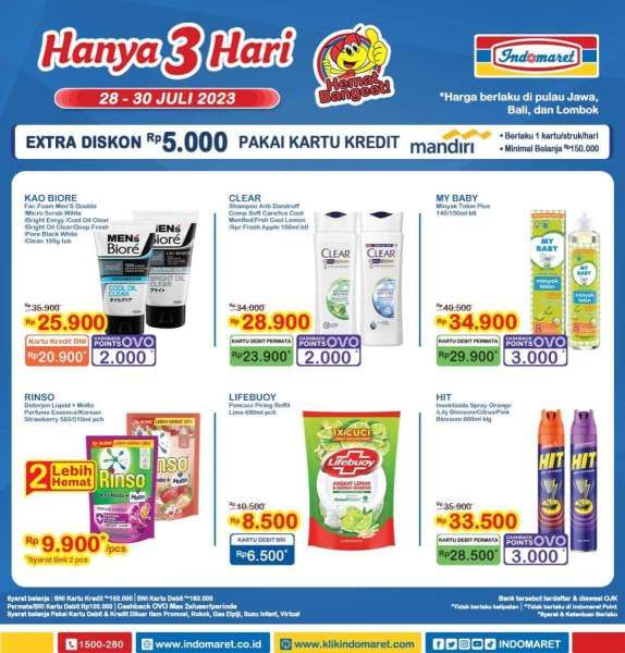 Katalog Harga Promo JSM Indomaret 28-30 Juli 2023,